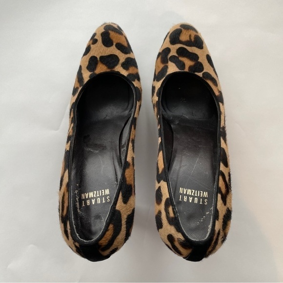 ⭐️2 x HOST PICK⭐️ Stuart Weitzman Leopard and Black Suede Platform Heels - Picture 2 of 10